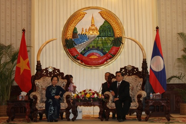 Vice President Nguyen Thi Doan visits Laos  - ảnh 2